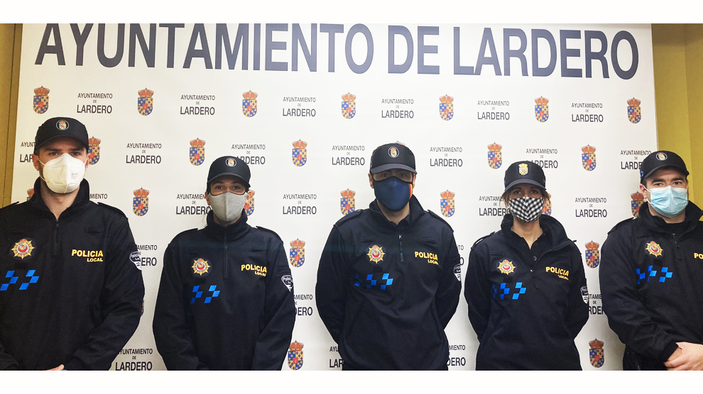 Incorporación en plantilla de los cinco nuevos agentes de la Policía Local de Lardero