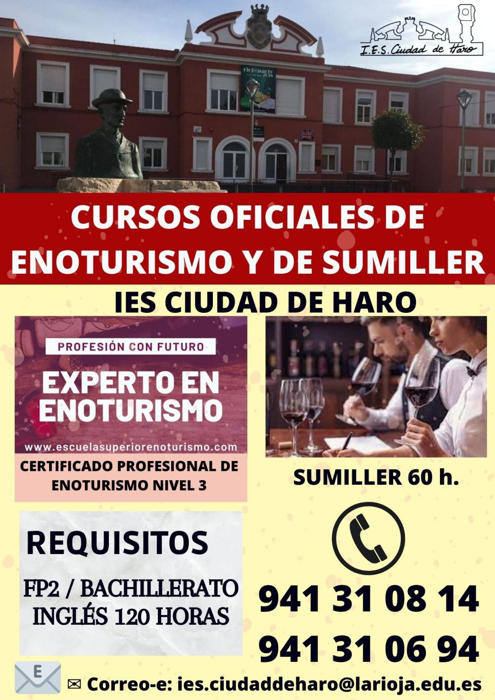 Cursos de Enoturismo y Sumiller