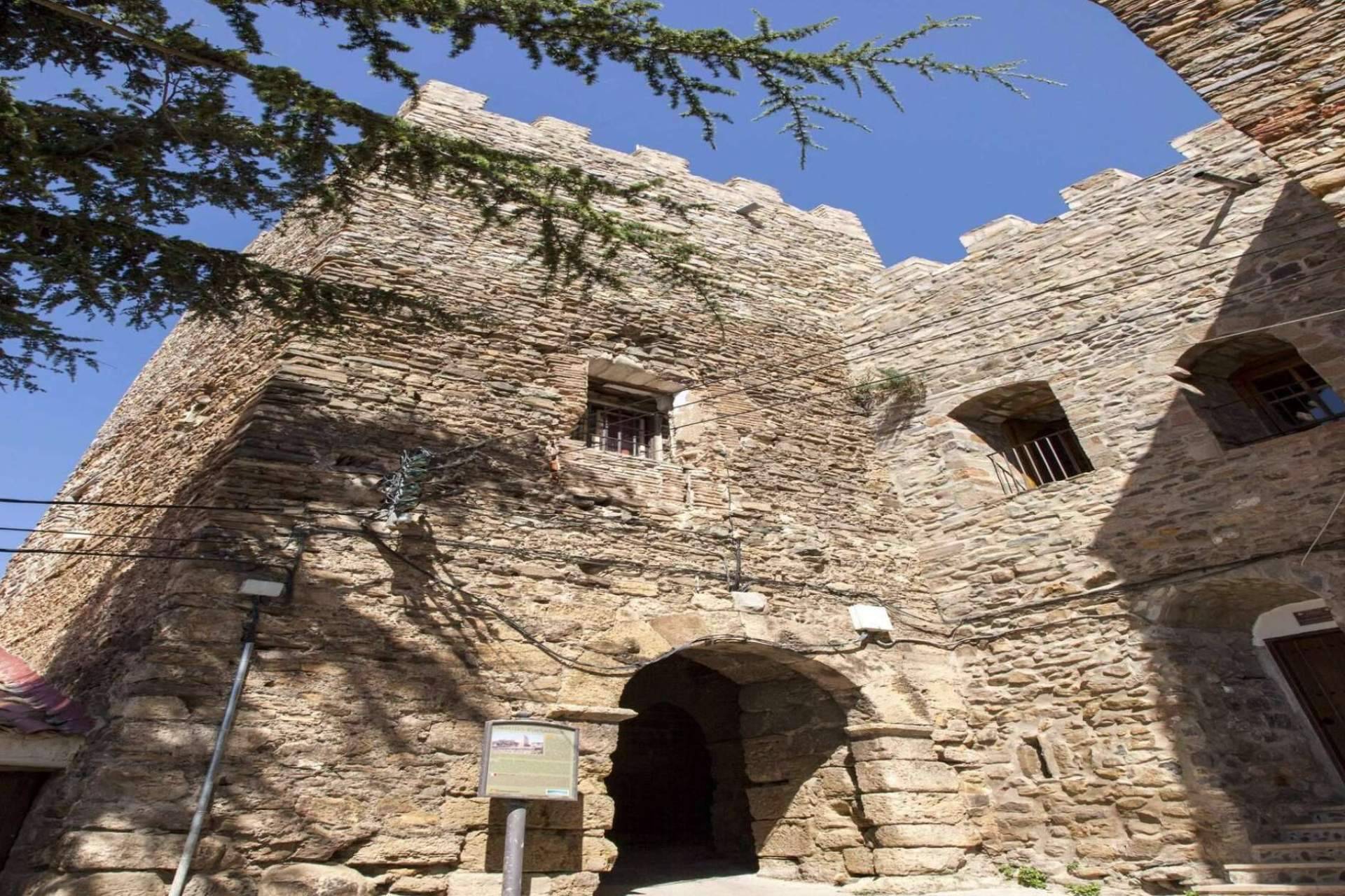 Un castillo con juglar incluido en plena naturaleza
